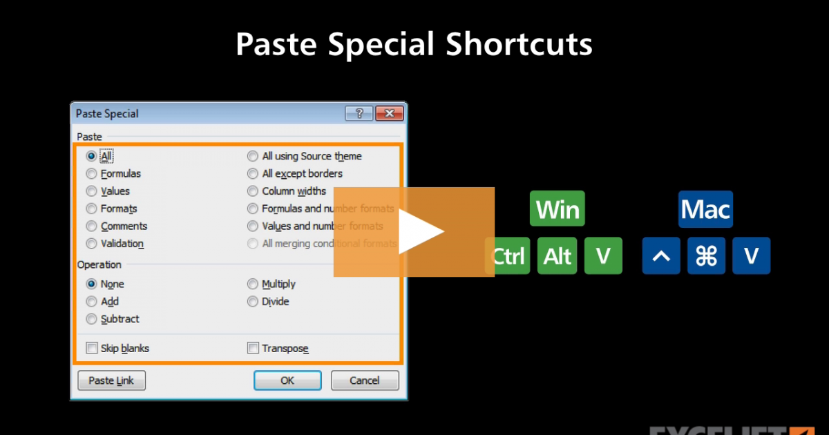 shortcuts-for-paste-special-video-exceljet